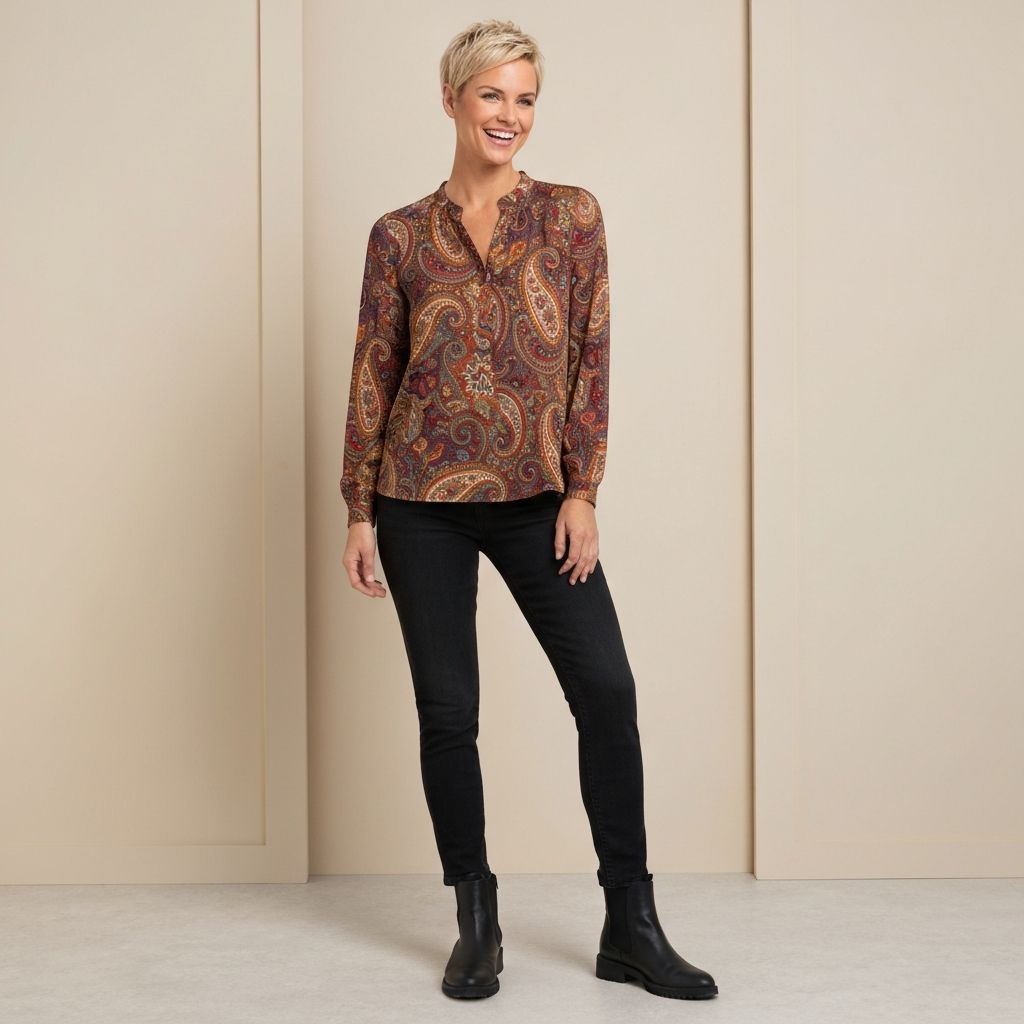 Fall Paisley Blouse